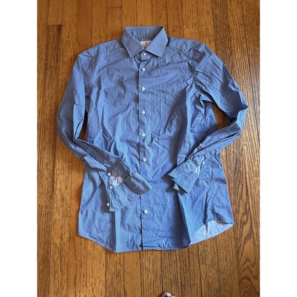 Emanuel Berg Shirt Mens Medium Modern Fit Button Down Poland Dress Casual Work - Picture 4 of 7